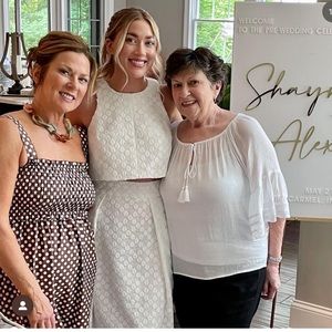 Black Halo White Skirt Set